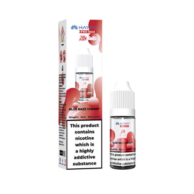 Blue Razz Cherry Hayati Pro Max 10ml Nic Salt E-Liquid and Box