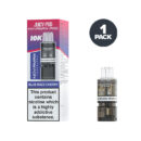 Blue Razz Cherry Juicy Pod Novamax 10K Prefilled Pod and Box