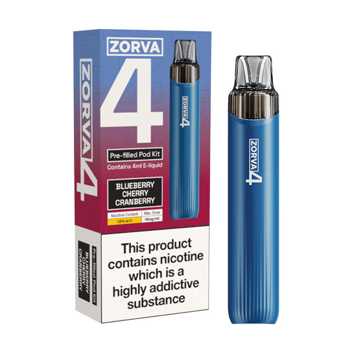 Zorva 4 Prefilled Pod Kit - Blueberry Cherry Cranberry