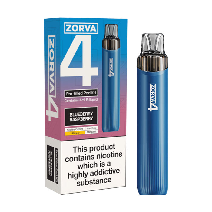 Zorva 4 Prefilled Pod Kit - Blueberry Raspberry