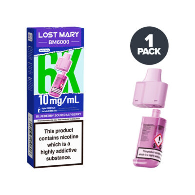 Blueberry Sour Raspberry Lost Mary BM6000 Refill Pack 10mg