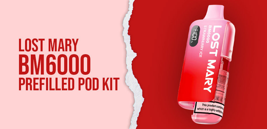 Banner showing the Lost Mary BM6000 Prefilled Pod Kit