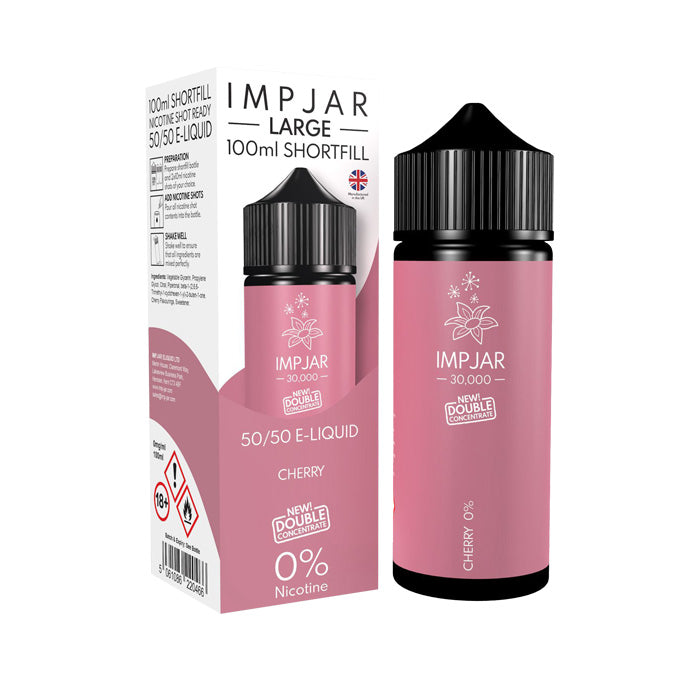 Cherry 100ml E-Liquid and Box by Imp Jar