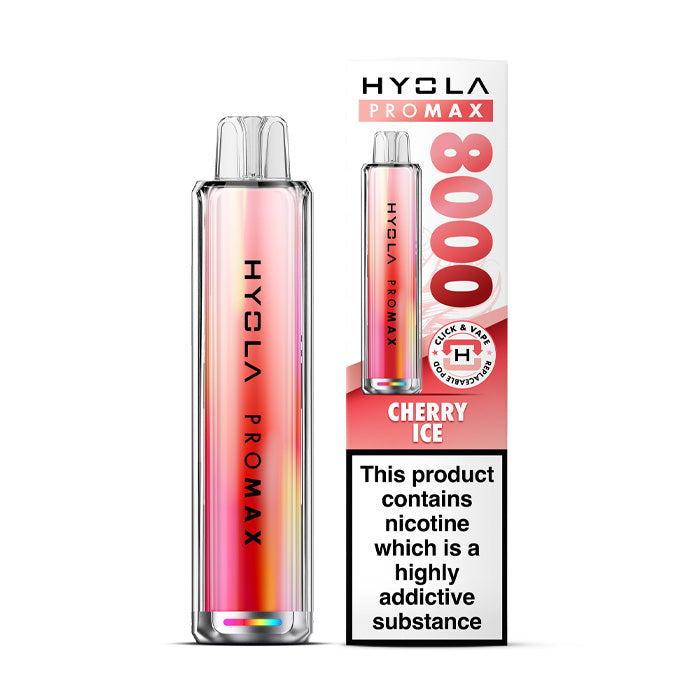Cherry Ice Hyola Pro Max 8000 Prefilled Pod Kit and Box