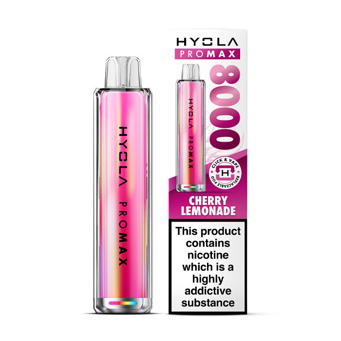 Cherry Lemonade Hyola Pro Max 8000 Prefilled Pod Kit and Box