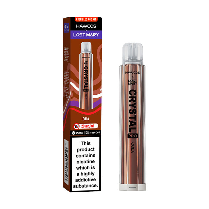 Cola Hawcos x Lost Mary Crystal Pro Vape Kit and Box