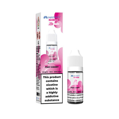 Fizzy Cherry Hayati Pro Max 10ml Nic Salt E-Liquid and Box