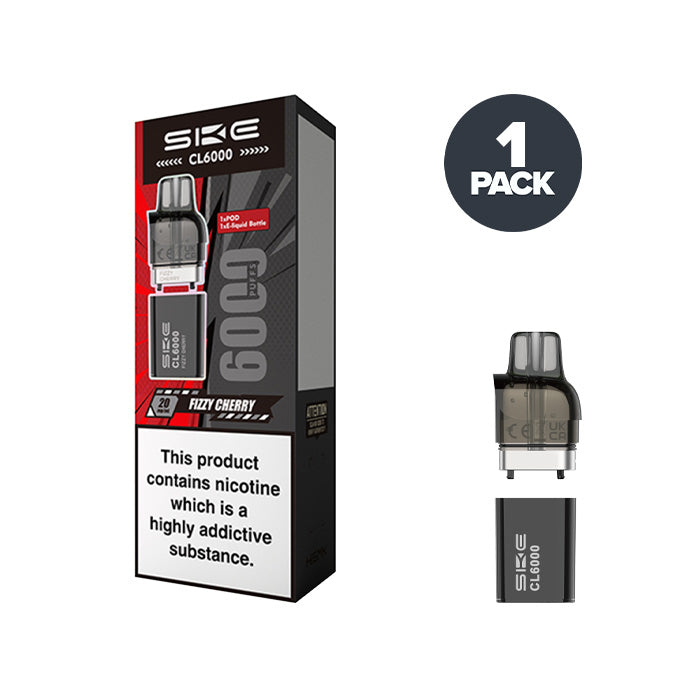 Fizzy Cherry SKE CL6000 Prefilled Pod and Box