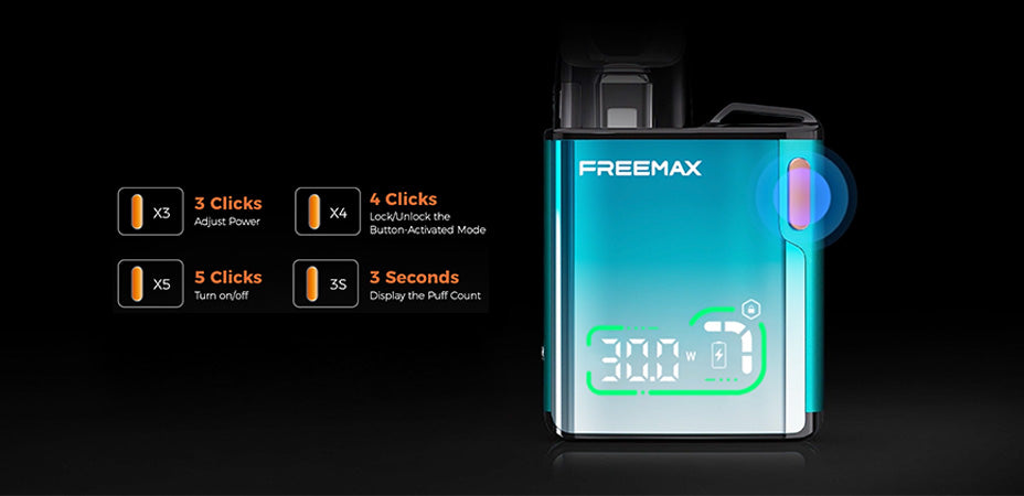 Hidden Screen of FreeMax Rexa SQ Vape Kit