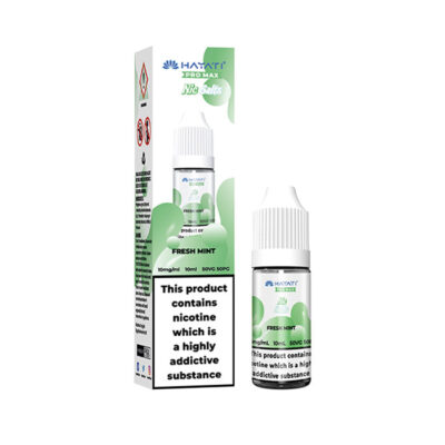 Fresh Mint Hayati Pro Max 10ml Nic Salt E-Liquid and Box