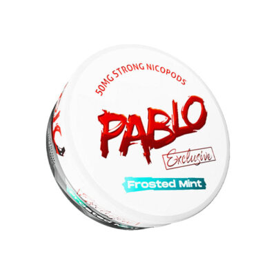 Tub of Frosted Mint Pablo Exclusive 50mg Nicotine Pouches