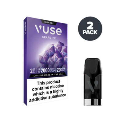 Grape Ice 20mg Vuse Intense Pod and Box