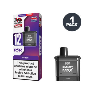 Grape IVG Smart Max 20mg Refill Pack and Box