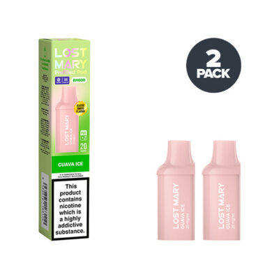 Two Guava Ice Lost Mary BM600 Prefilled Pods with Box