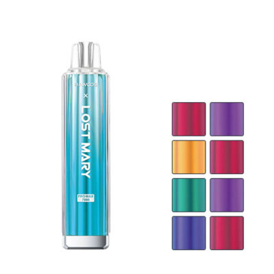 Hawcos X Lost Mary 7000 Pro Max Prefilled Pod Kit with eight squares showcasing eight out of the fourteen available colours