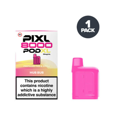 Hub Bub PIXL 8000 Prefilled Pod and Box
