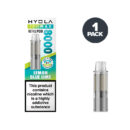 Lemon Blue Lime Hyola Pro Max 8000 Prefilled Pod and box.