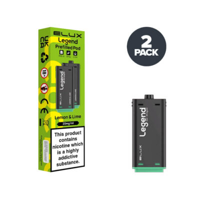Lemon & Lime Elux Legend 1500 2 in 1 Prefilled Pod and Box