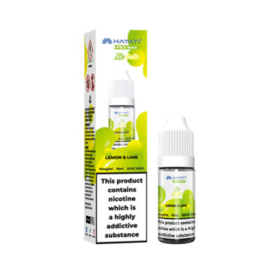 Lemon & Lime Hayati Pro Max 10ml Nic Salt E-Liquid and Box