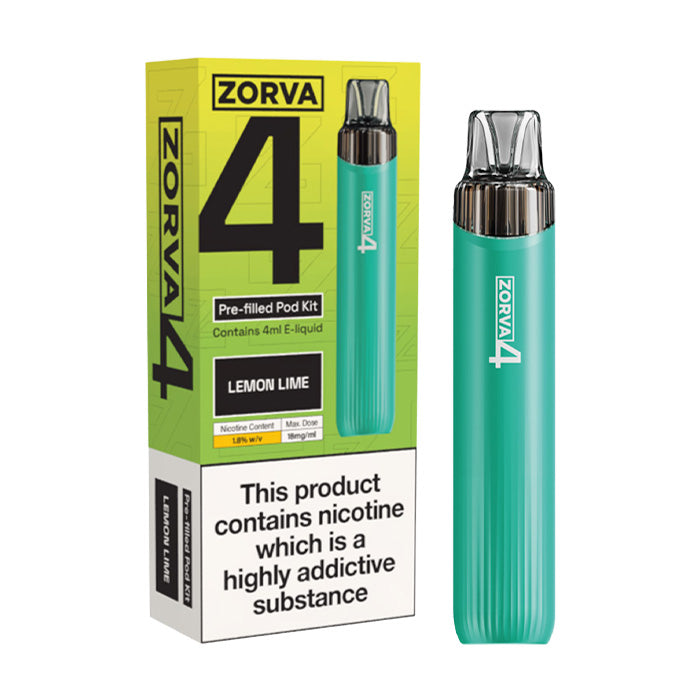 Zorva 4 Prefilled Pod Kit - Lemon lime