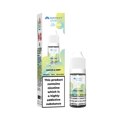 Lemon & Mint Hayati Pro Max 10ml Nic Salt E-Liquid and Box
