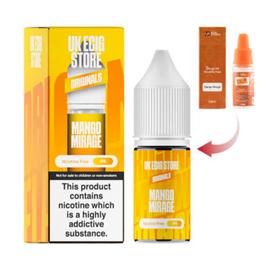 UK Ecig Store Mango Mirage 10ml E-liquid with Box and Old Packaging