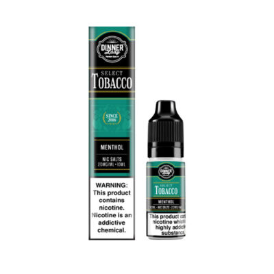 Menthol Tobacco Nic Salt E-Liquid by Dinner Lady Select Tobacco and Box