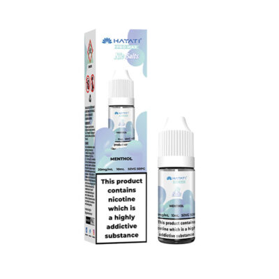 Menthol Hayati Pro Max 10ml Nic Salt E-Liquid and Box