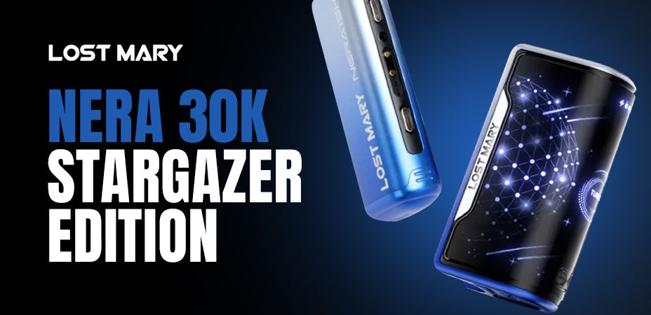 Main banner of Lost Mary Nera 30K StarGazer Edition Prefilled Pod Kit