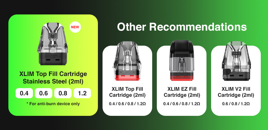 OXVA Xlim Pro 2 DNA Pod Kit's pods banner