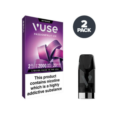 Passionfruit Ice 20mg Vuse Intense Pod and Box