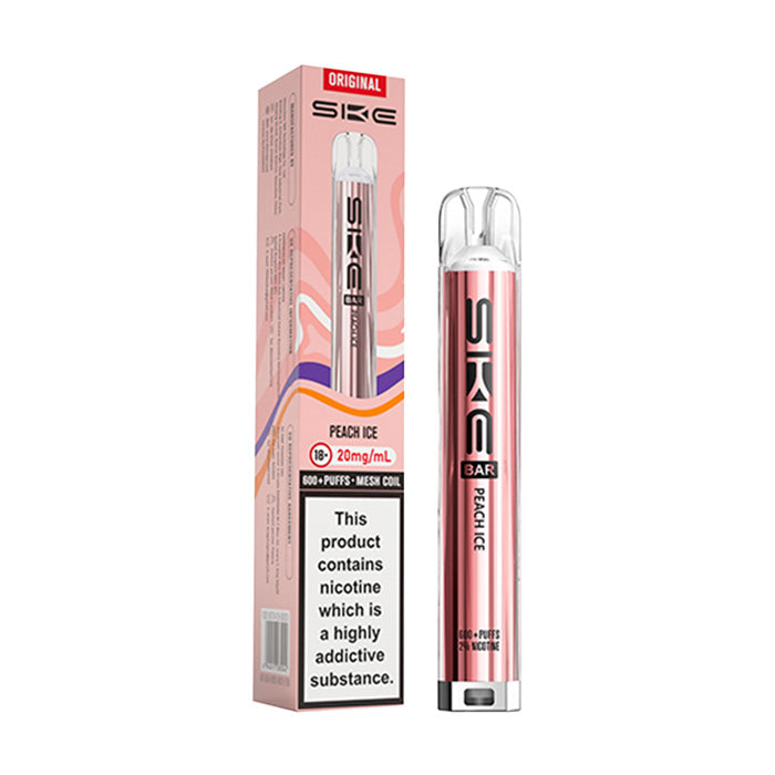 SKE Bar 600 Prefilled Pod Kit - Peach Ice