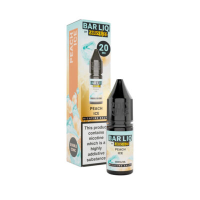 Peach Ice Nic Salt E-Liquid by Zeus Juice Bar Liq