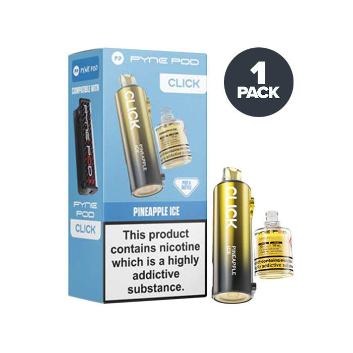 Pineapple Ice Pyne Pod Click Prefilled Pod and Box