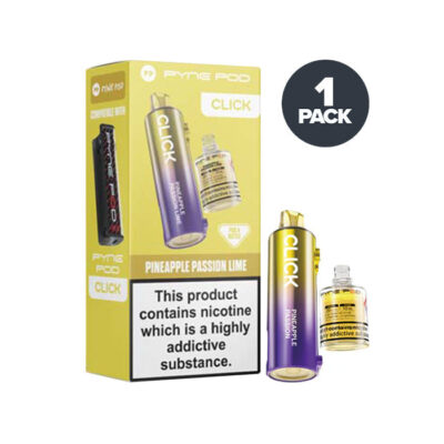 Pineapple Passion Lime Pyne Pod Click Prefilled Pod and Box