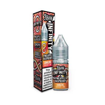 Pineapple Raspberry Nic Salt E-Liquid and Box by Doozy Infinity