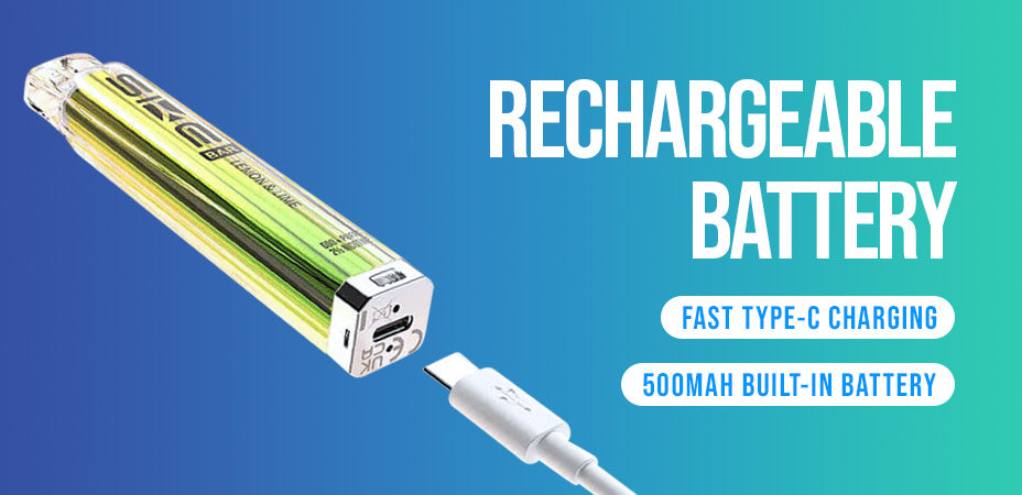 Battery of SKE Bar 600 Zero Nicotine Prefilled Pod Kit