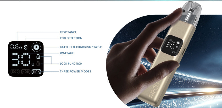 Smok Arco Digi Pod Kit Smart Display