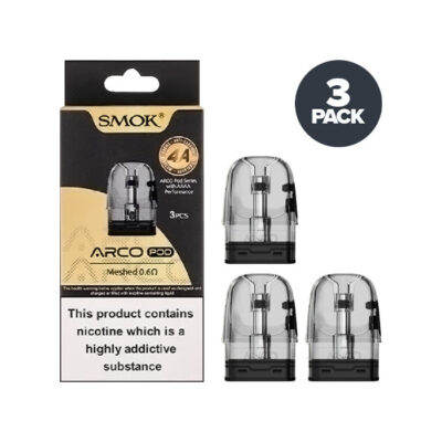 Three Smok Arco Pods and Box