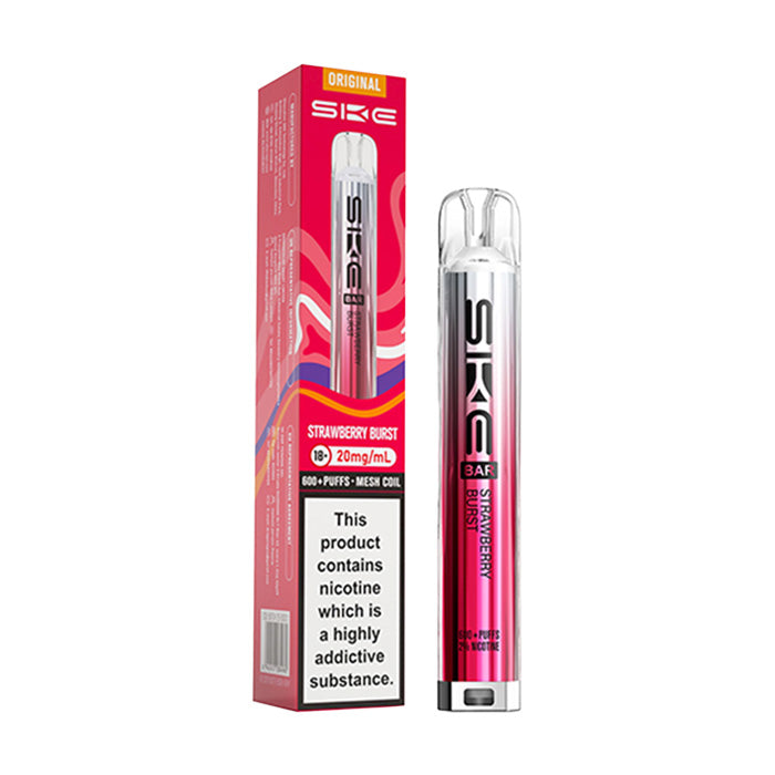 SKE Bar 600 Prefilled Pod Kit - Strawberry Burst