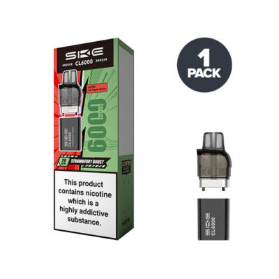 Strawberry Burst SKE CL6000 Prefilled Pod and Box