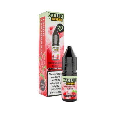 Strawberry Burst 10ml Bar Liq Nic Salt E-Liquid by Zeus Juice