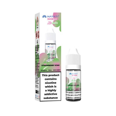 Strawberry Kiwi Hayati Pro Max 10ml Nic Salt E-Liquid and Box