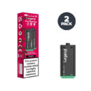 Strawberry Raspberry Cherry Elux Legend 1500 2 in 1 Prefilled Pod and Box