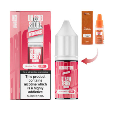 UK Ecig Store Strawberry Sharm 10ml E-liquid with Box and Old Packaging