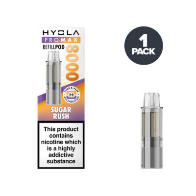 Sugar Rush Hyola Pro Max 8000 Prefilled Pod and box.