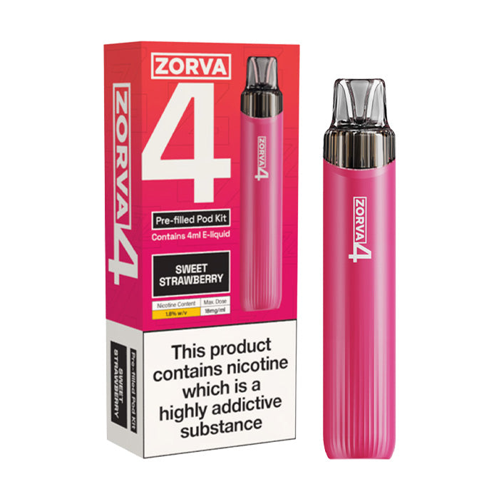 Zorva 4 Prefilled Pod Kit - Sweet Strawberry