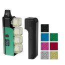 Titan X Prefilled Pod Kit with seven squares showcasing all available colours