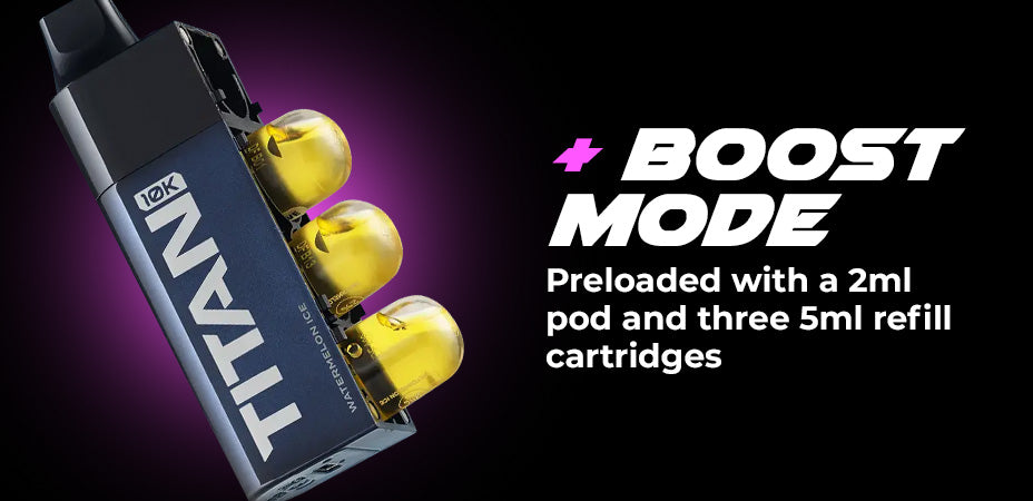 Mode Banner of Titan X Prefilled Pod Kit
