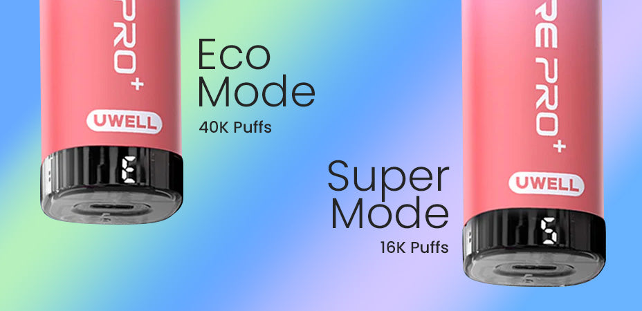 Modes of Uwell Viscore Pro+ Prefilled Pod Kit
